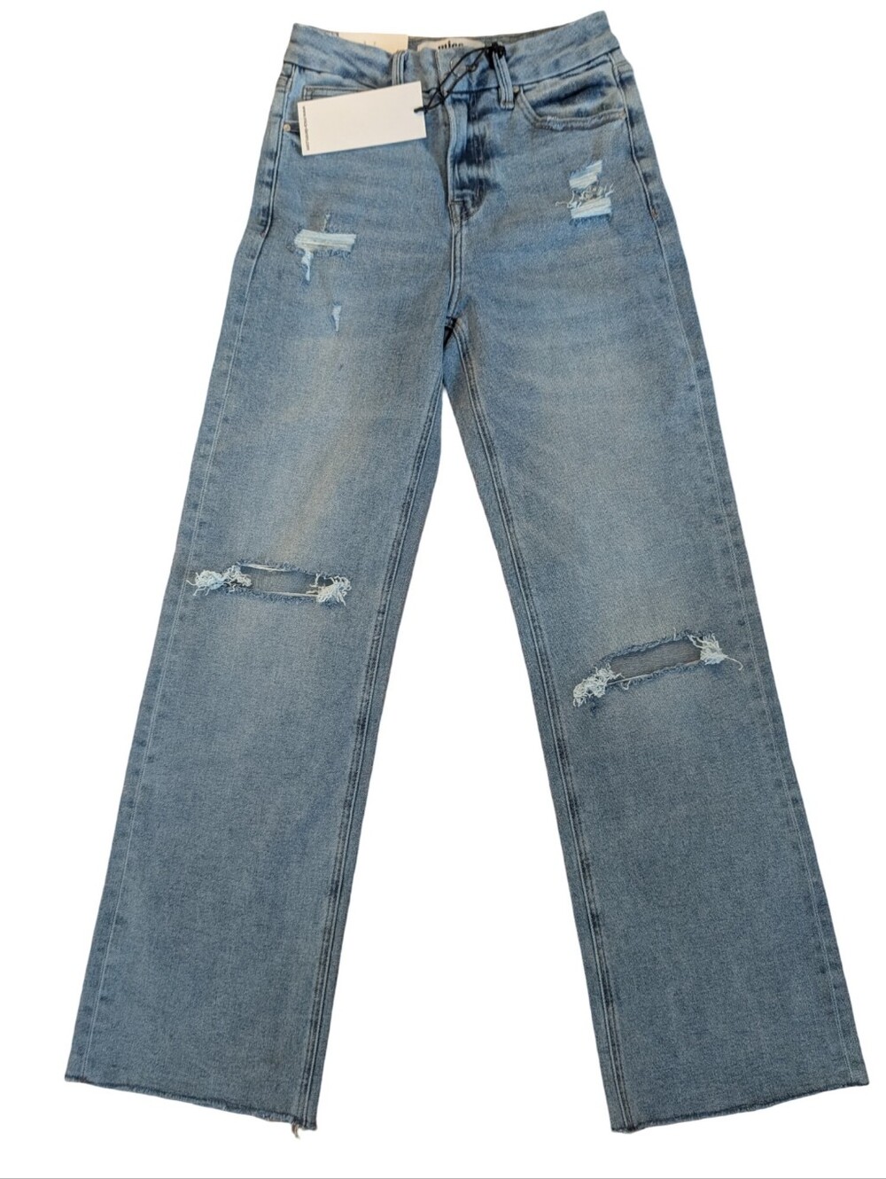 Mica Denim super high wide leg jeans 25 NWT - Picture 3 of 9